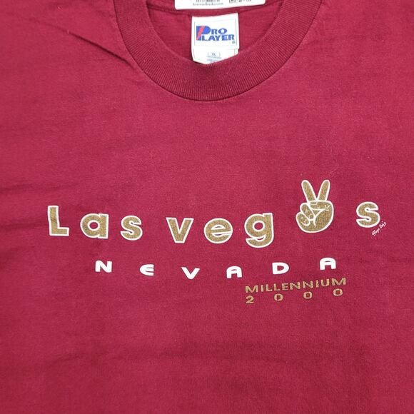 Vintage 90s Las-Vegas Shirt XL 23x27 Red - Picture 8 of 14